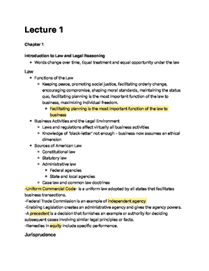 Lecture 6 - Cochran - Lecture 6 Chapter 4 - Courts and Alternative ...
