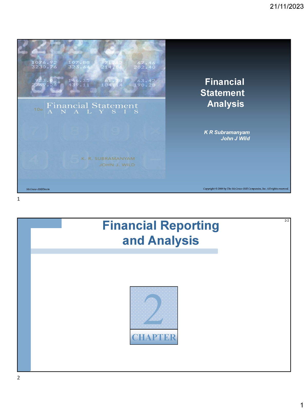 Chapter 02-Financial Reporting And Analysis - McGraw-Hill/Irwin ...