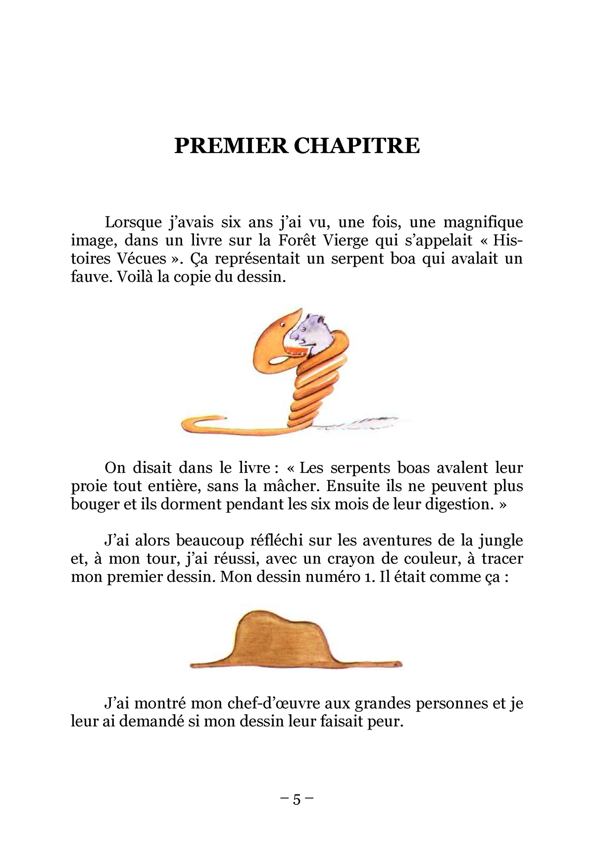 Le Petit Prince Premier Chapitre Lorsque Javais Six Ans Jai Vu