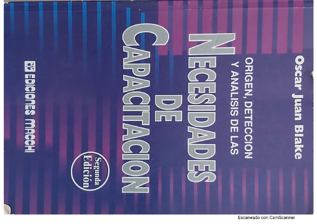 Blake, Diagnóstico de necesidades de capacitación - Seminario De Diseño