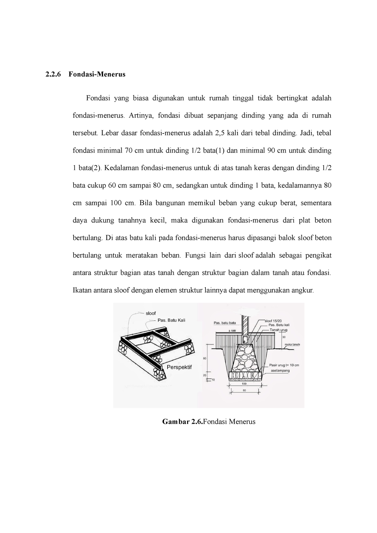 Perancangan Fondasi - Subbab 2.2.6-2.3.1 - 2.2 Fondasi-Menerus Fondasi ...