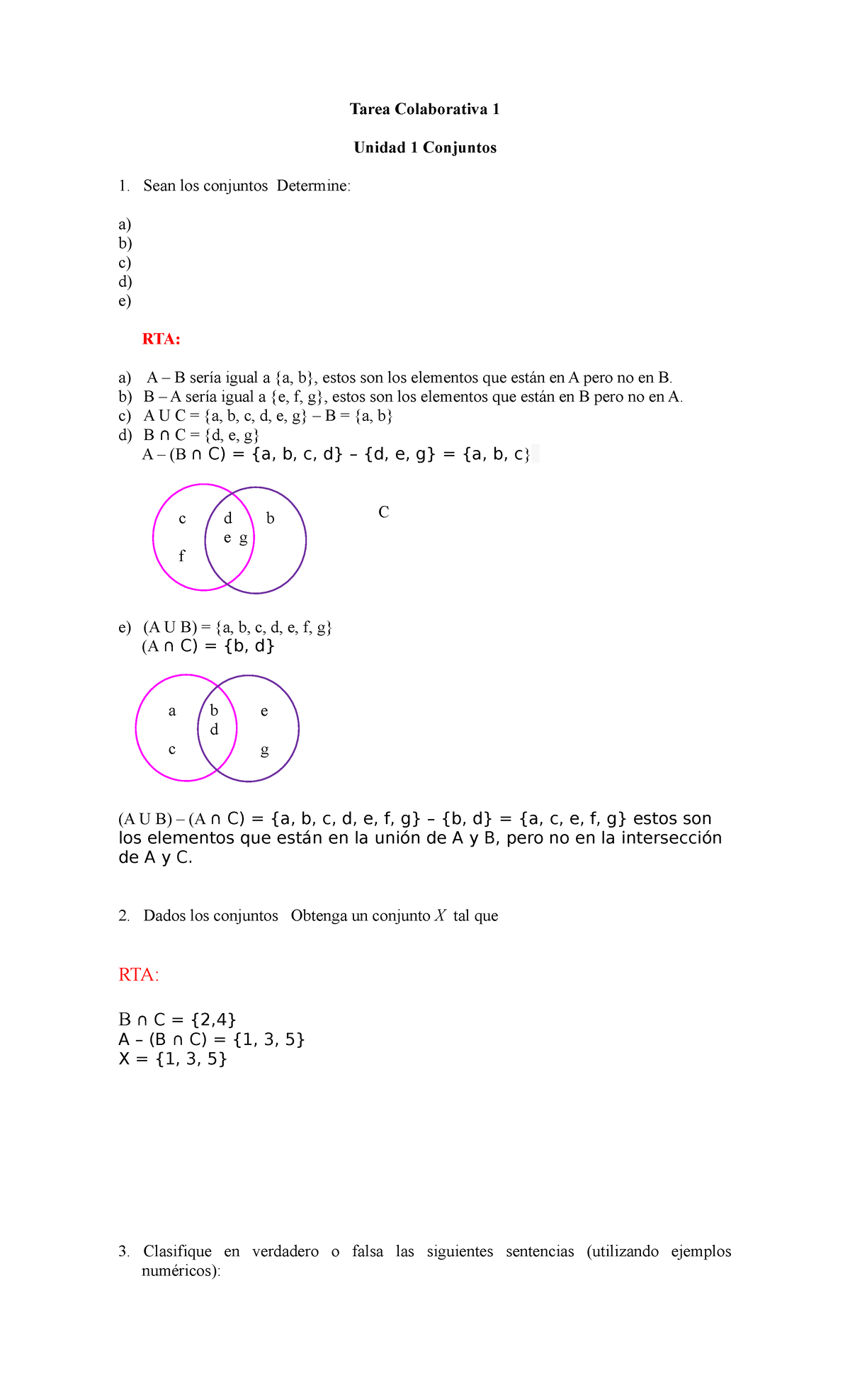 Tarea Colaborativa 1 Unidad 1 Conjuntos - Tarea Colaborativa 1 Unidad 1 ...