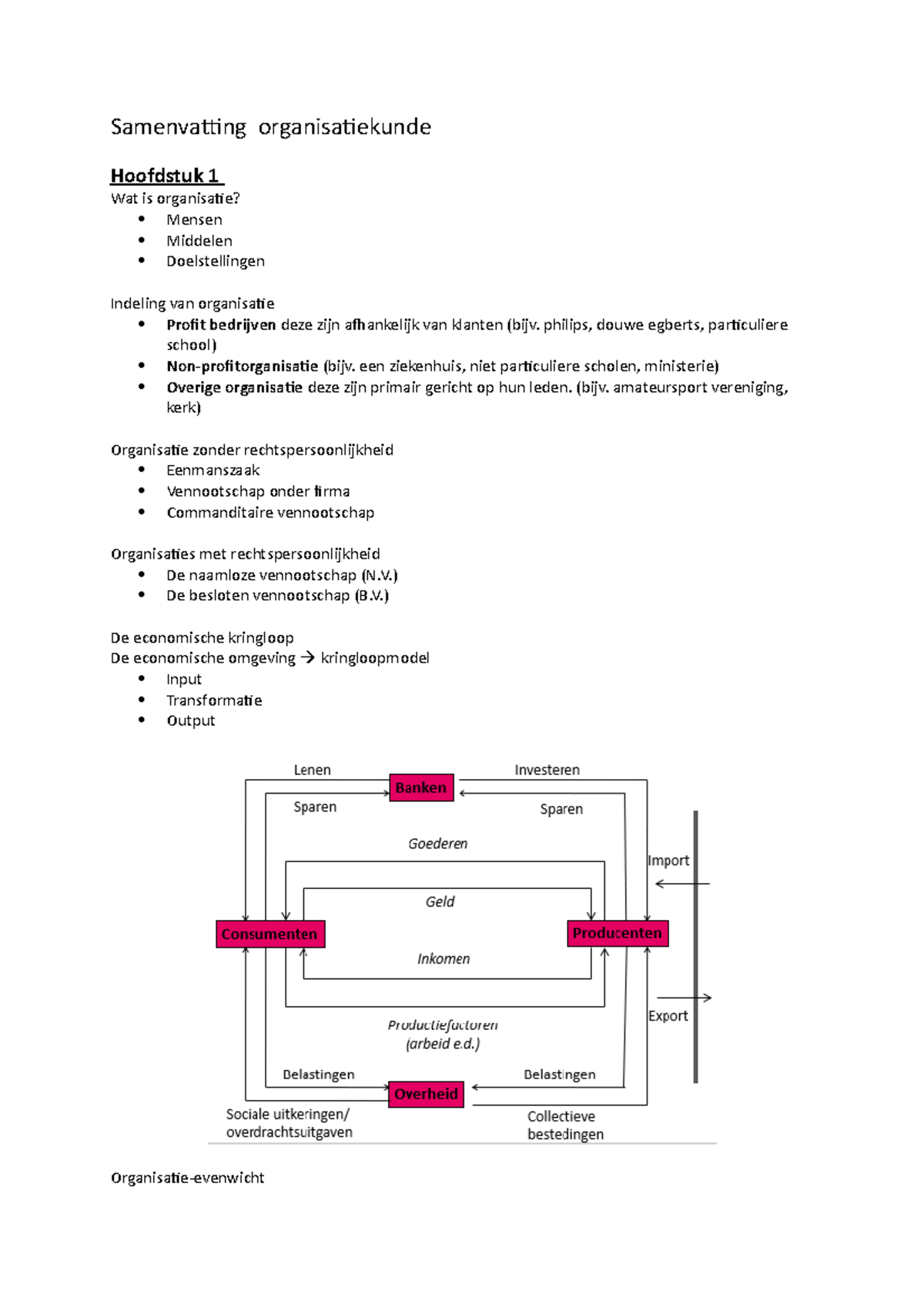 Samenvatting Organisatiekunde - Samenvatting Organisatiekunde Hoofdstuk ...