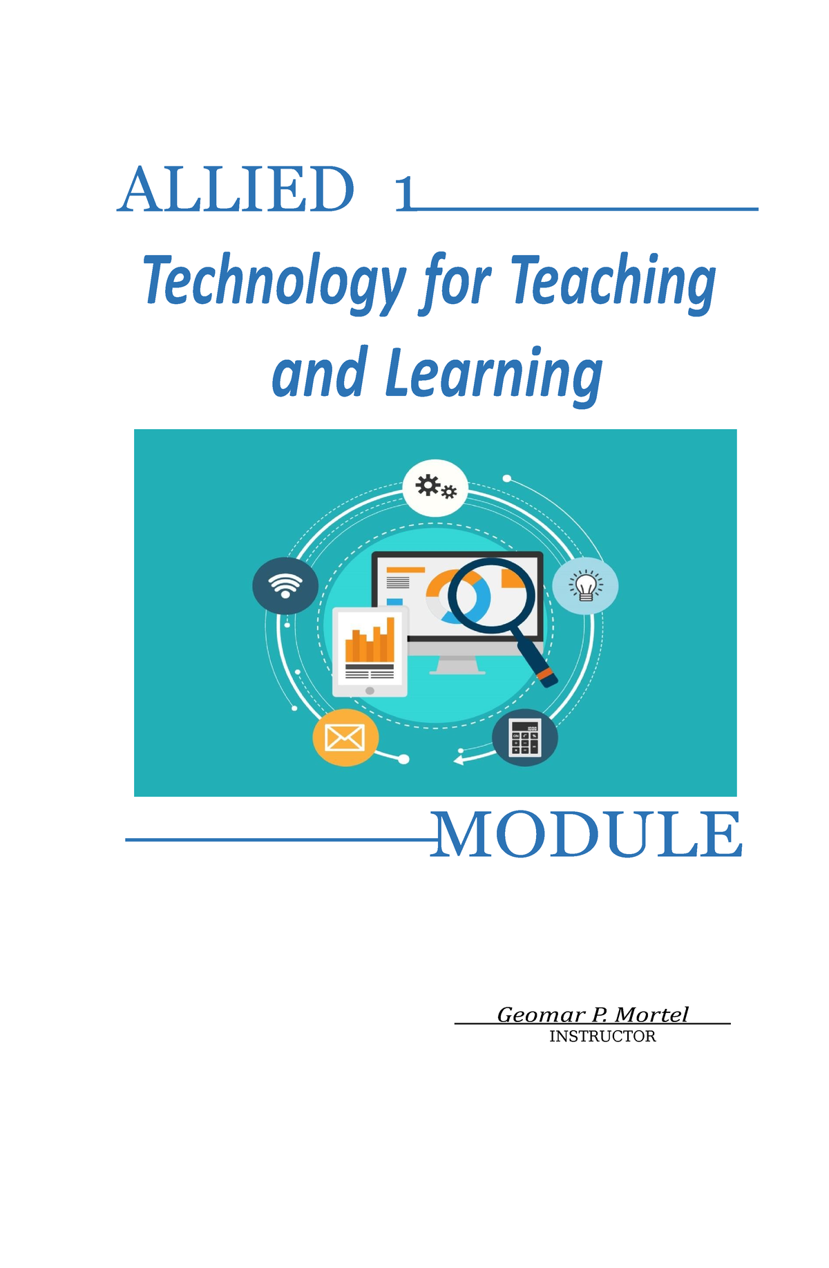 Module Technology For Teaching And Learningpdf - ALLIED 1 Technology ...