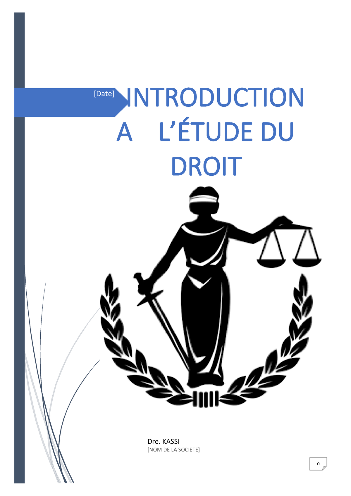 Introduction A L Etude Du Droit Dre Kassi Date Introduction A L Tude Du Droit Dre Kassi