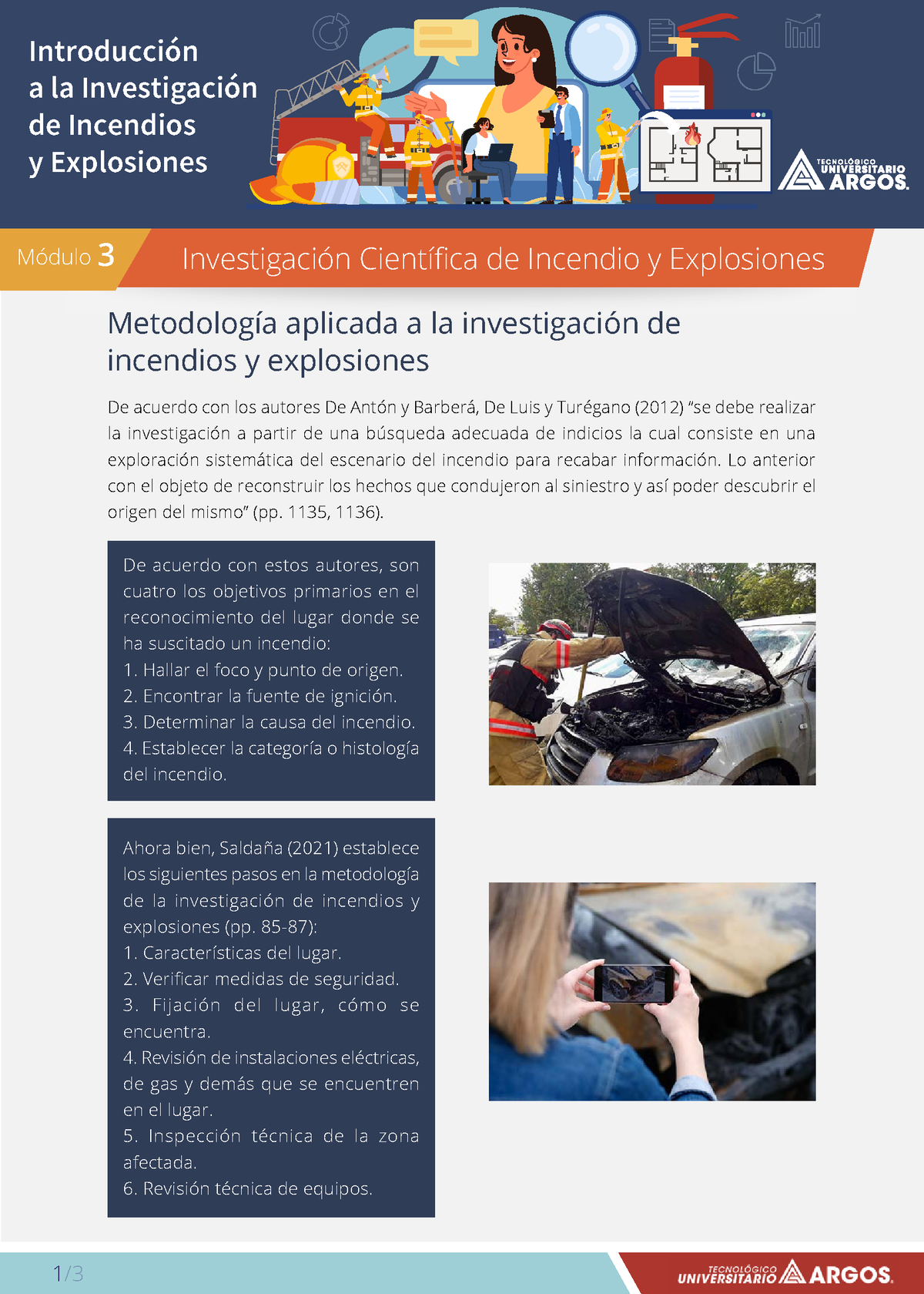 Pdf Metodología Aplicada A La Investigación De Incendios Y Explosiones 1 Módulo 3 