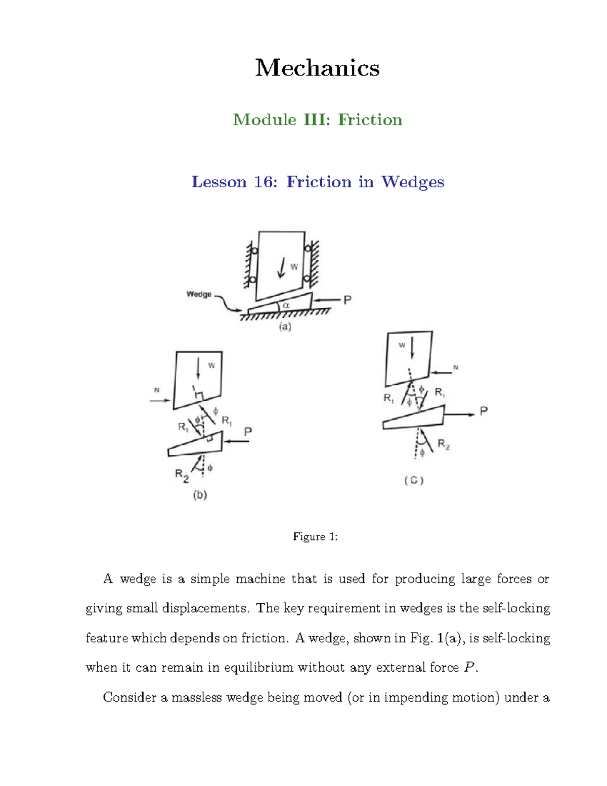 module-3-friction-5-lecture-notes-1-mechanics-module-iii-friction