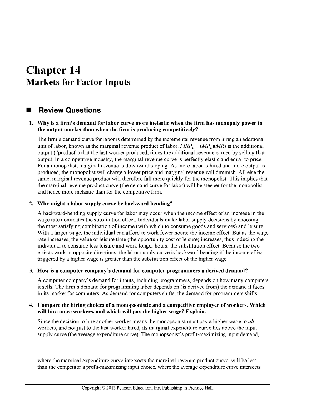 ch14-mikroekonomi-g-vle-chapter-14-markets-for-factor-inputs-review