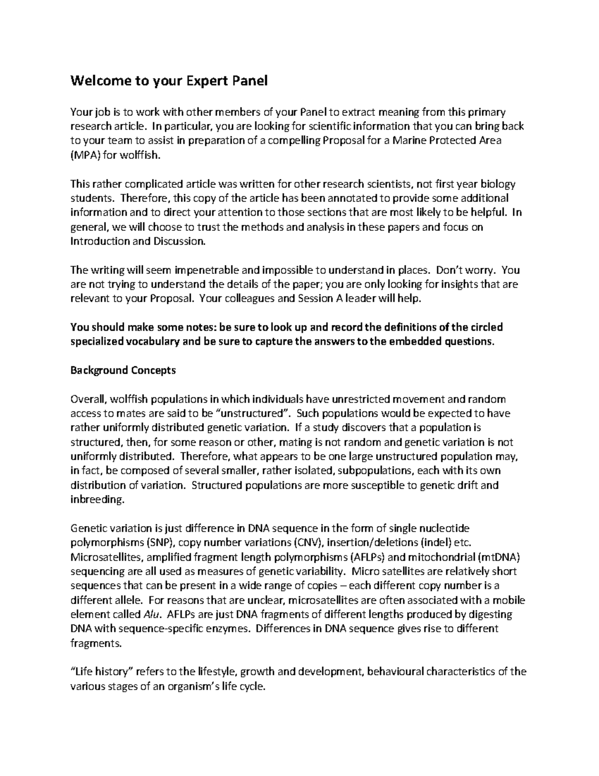 2015 +Bianucci Climate Change - Welcome to your Expert Panel Your job ...