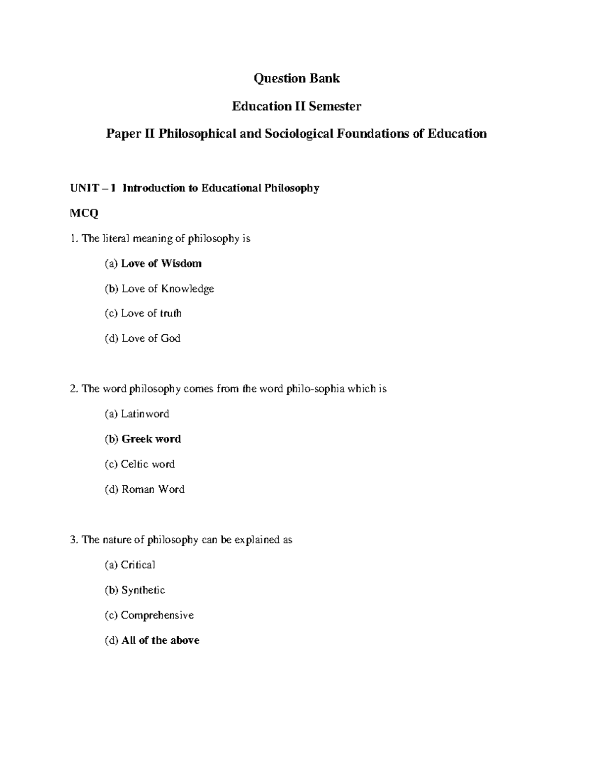 education-ii-question-bank-question-bank-education-ii-semester-paper