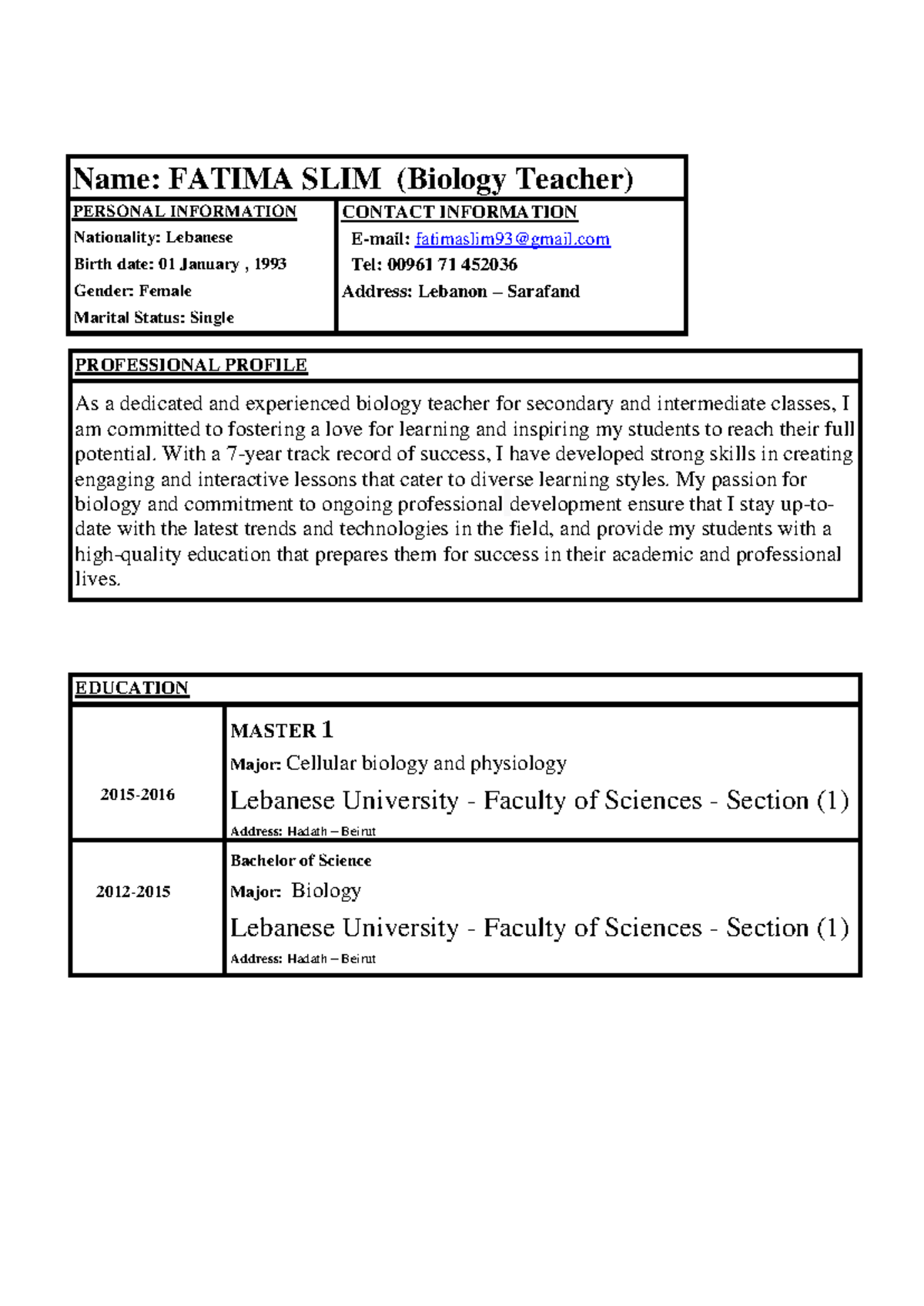 DOC-20240507-WA0058 240718 215316 - Name: FATIMA SLIM (Biology Teacher ...