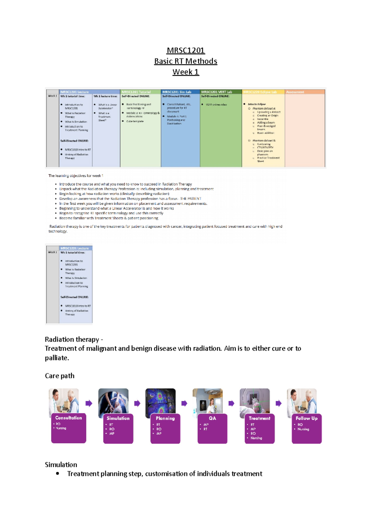 Methods Week 1 - Lecture notes 1 - MRSC Basic RT Methods Week 1 ...