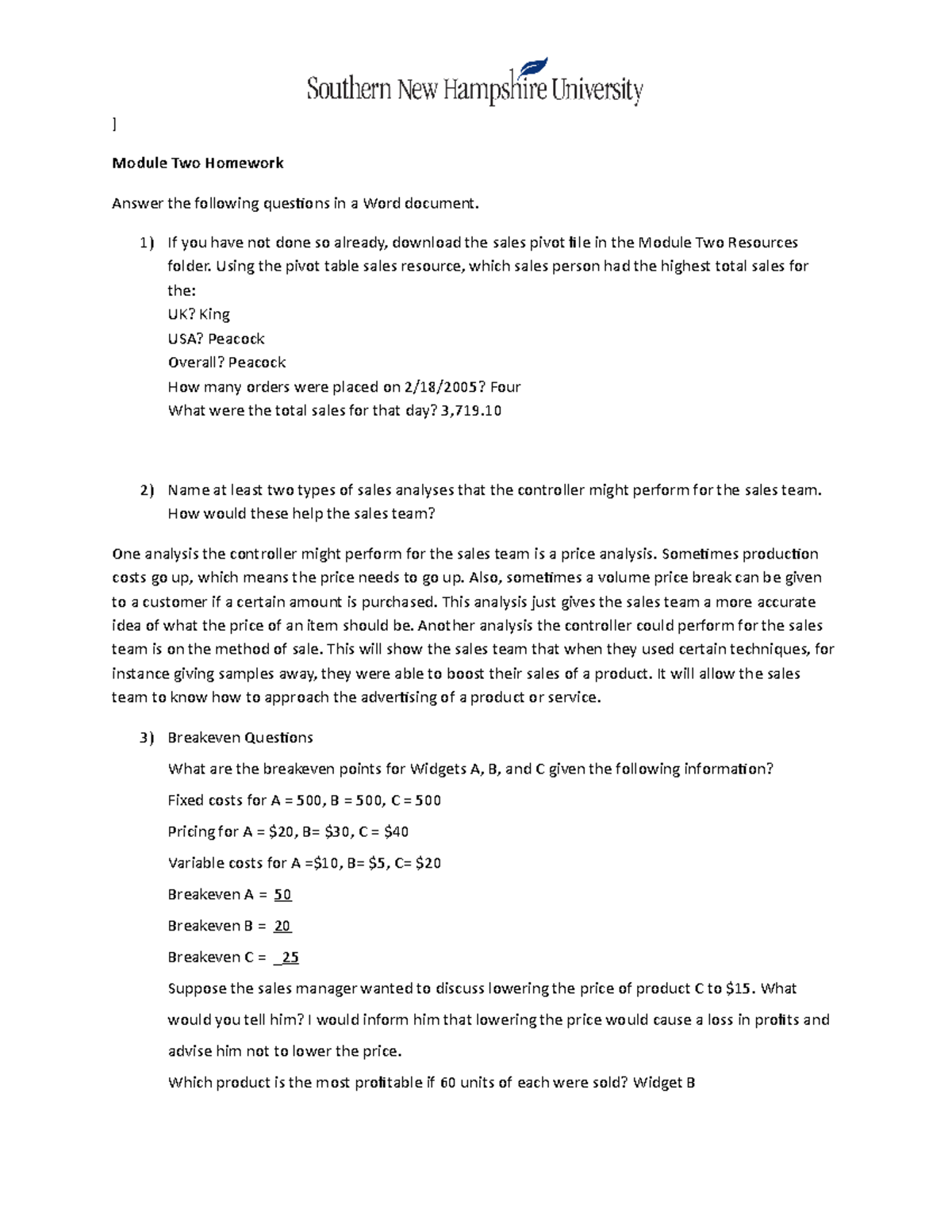 module 2 homework answers