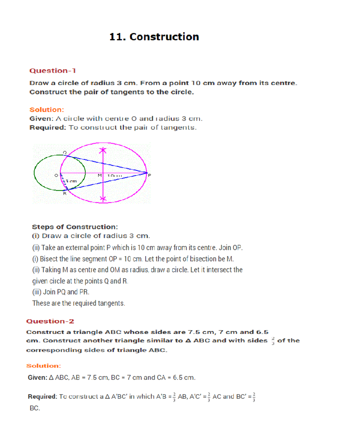 Construction - Lecture notes 3 - Bsc maths - Studocu