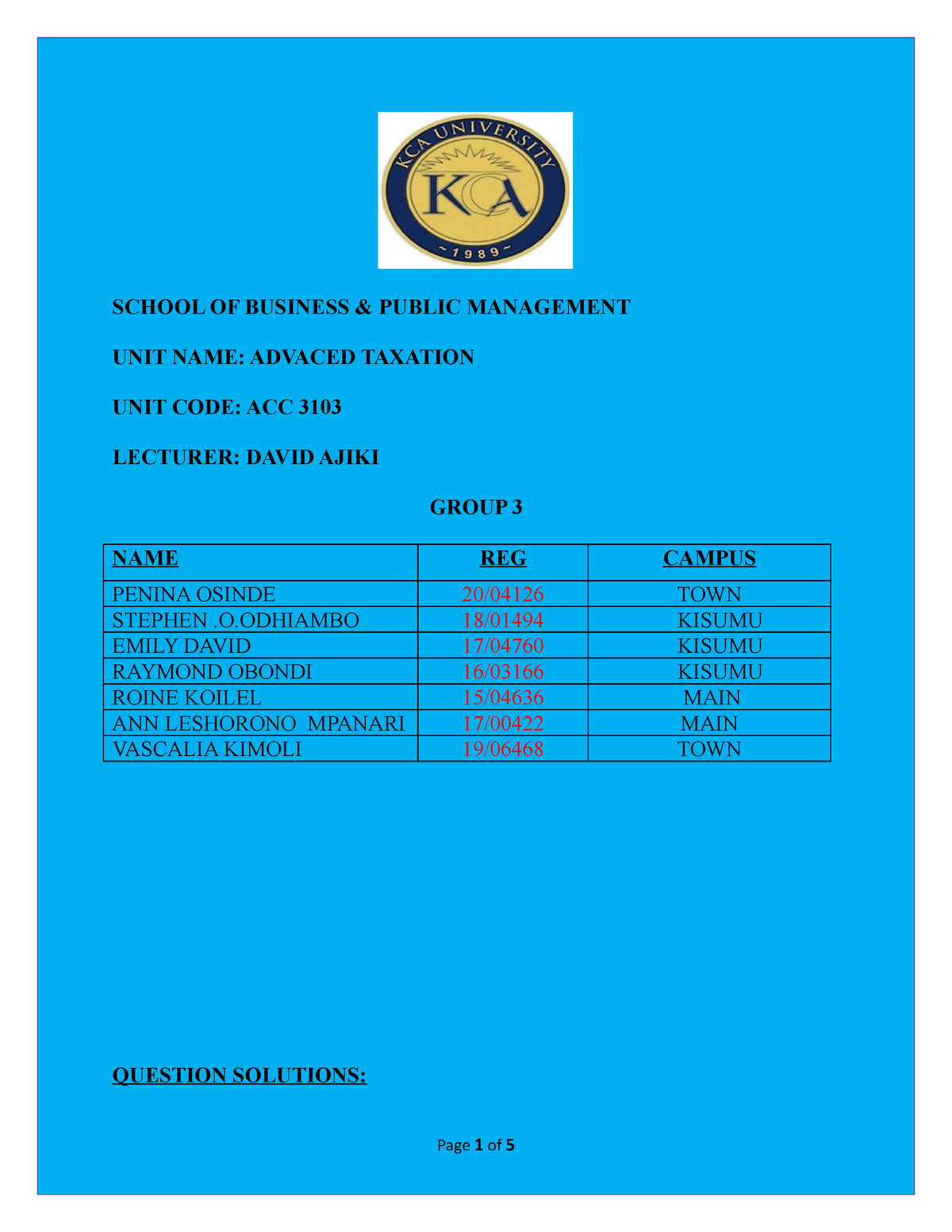 assignment on central bank