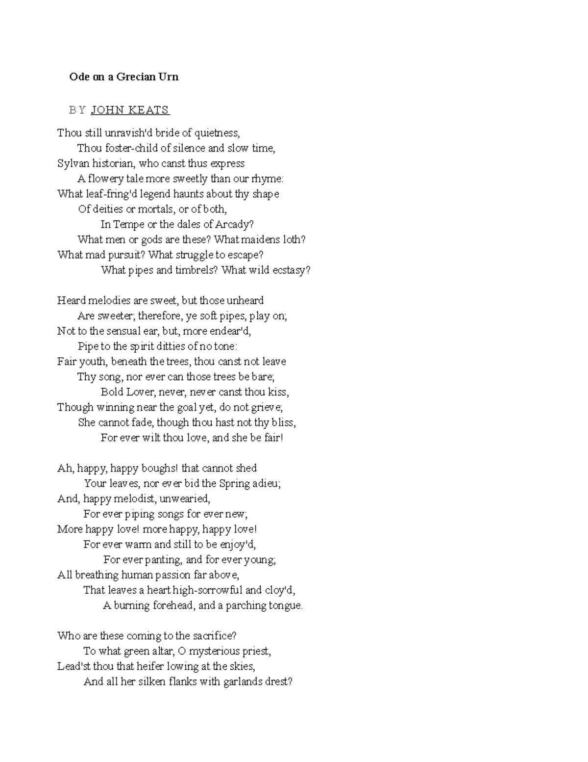 grecian-urn-summary-ode-on-a-grecian-urn-by-john-keats-thou-still