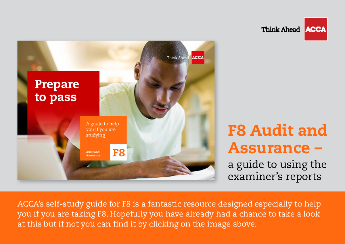 Reflections 1st F8 audit and assurance form - F8 Audit and Assurance ...
