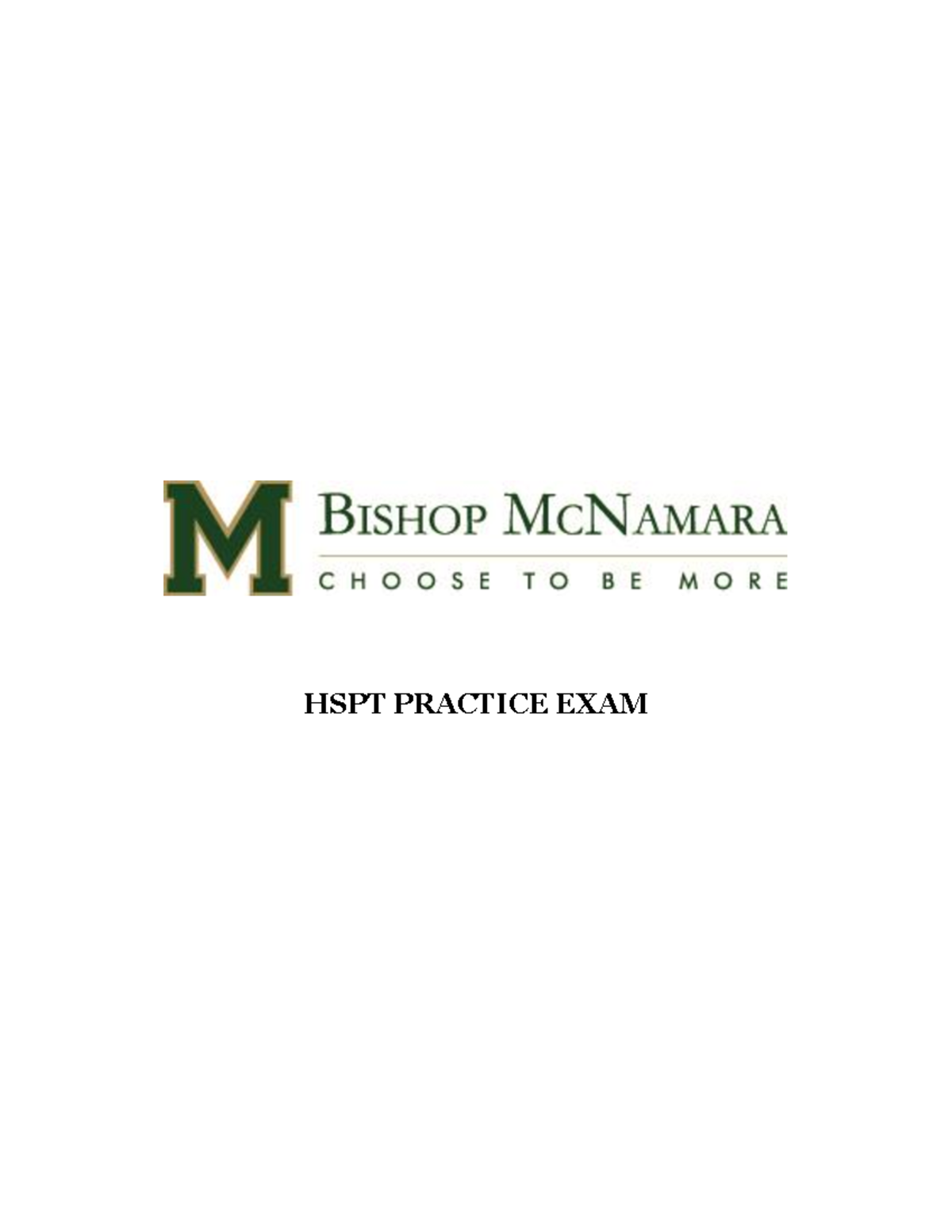 HSTP test 1 - HSPT test - HSPT PRACTICE EXAM BASIC ALGEBRA If Lynn can ...