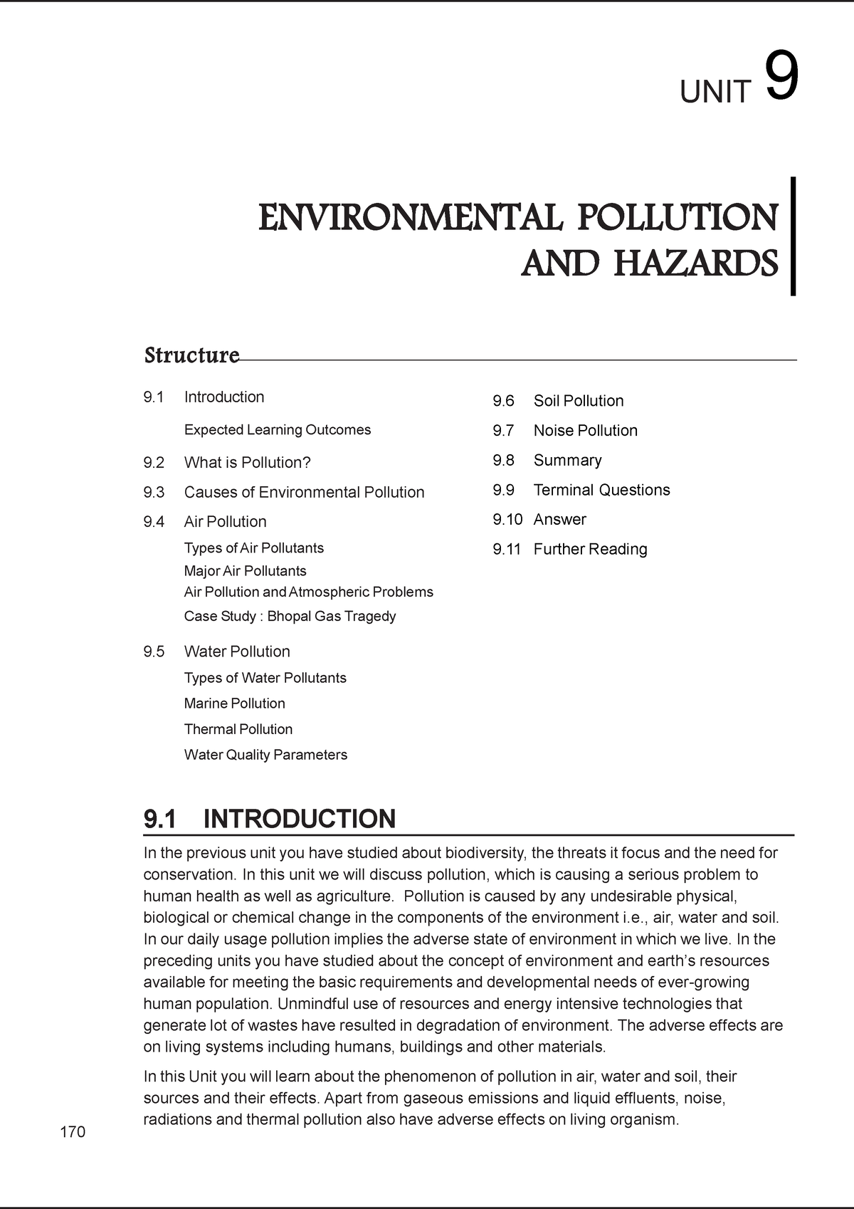 a term paper on environmental hazards