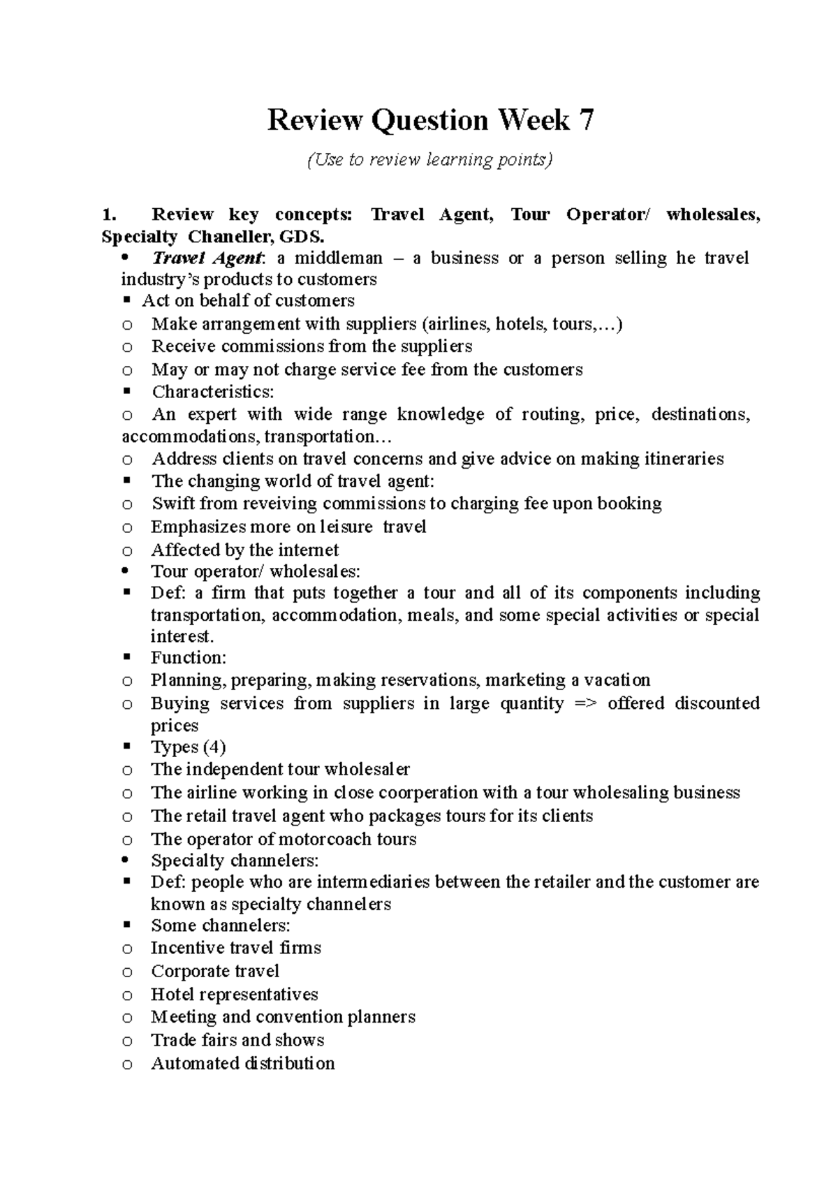 TR - W6 - exercises from lecture, review question exercises from ...