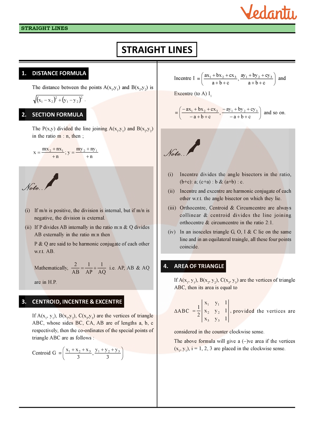 case study questions on straight lines class 11