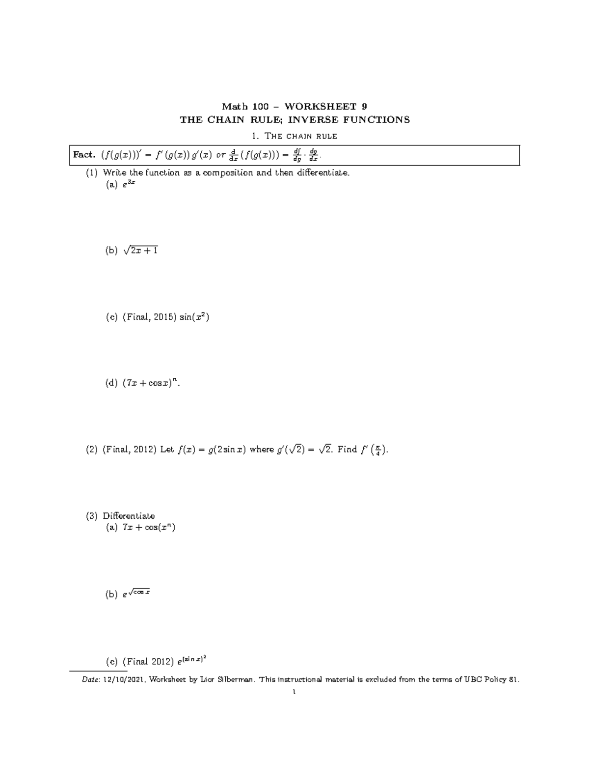 09-chain-rule-worksheet-math-100-worksheet-9-the-chain-rule