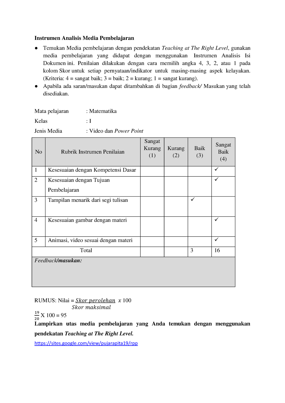 T1 Eksplorasi Konsep Instrumen Analisis Media Pembelajaran - Instrumen ...