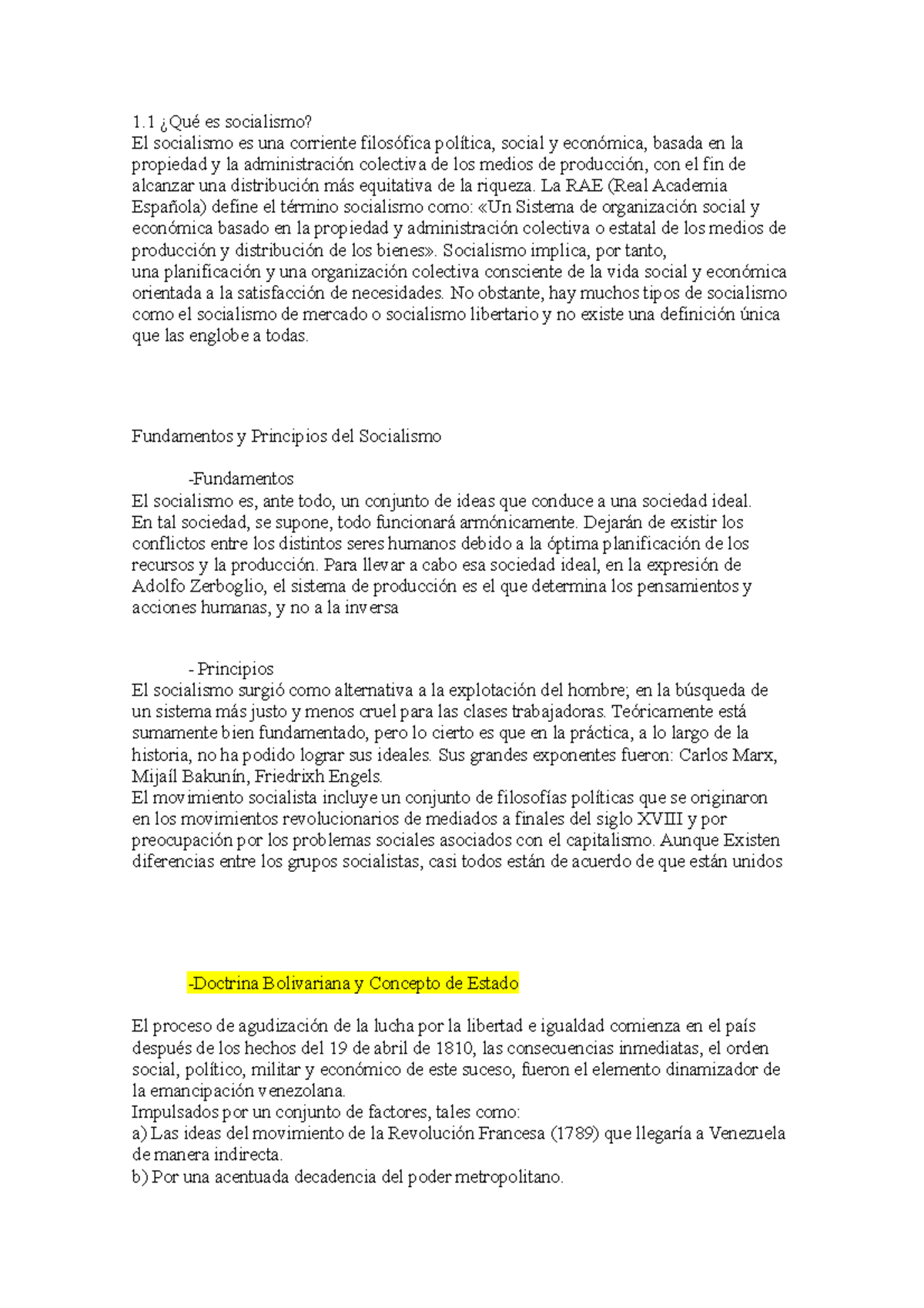 Socialismo - jhfdjhdsjhsdjhdsjh - 1 ¿Qué es socialismo? El socialismo ...