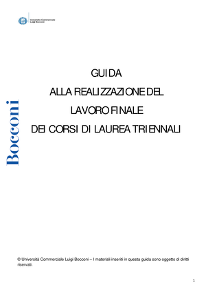 thesis guidelines bocconi