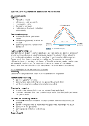 Aardrijkskunde 'Systeem Aarde' Hoofdstuk 3 HAVO 5 (CE-stof) - Systeem ...