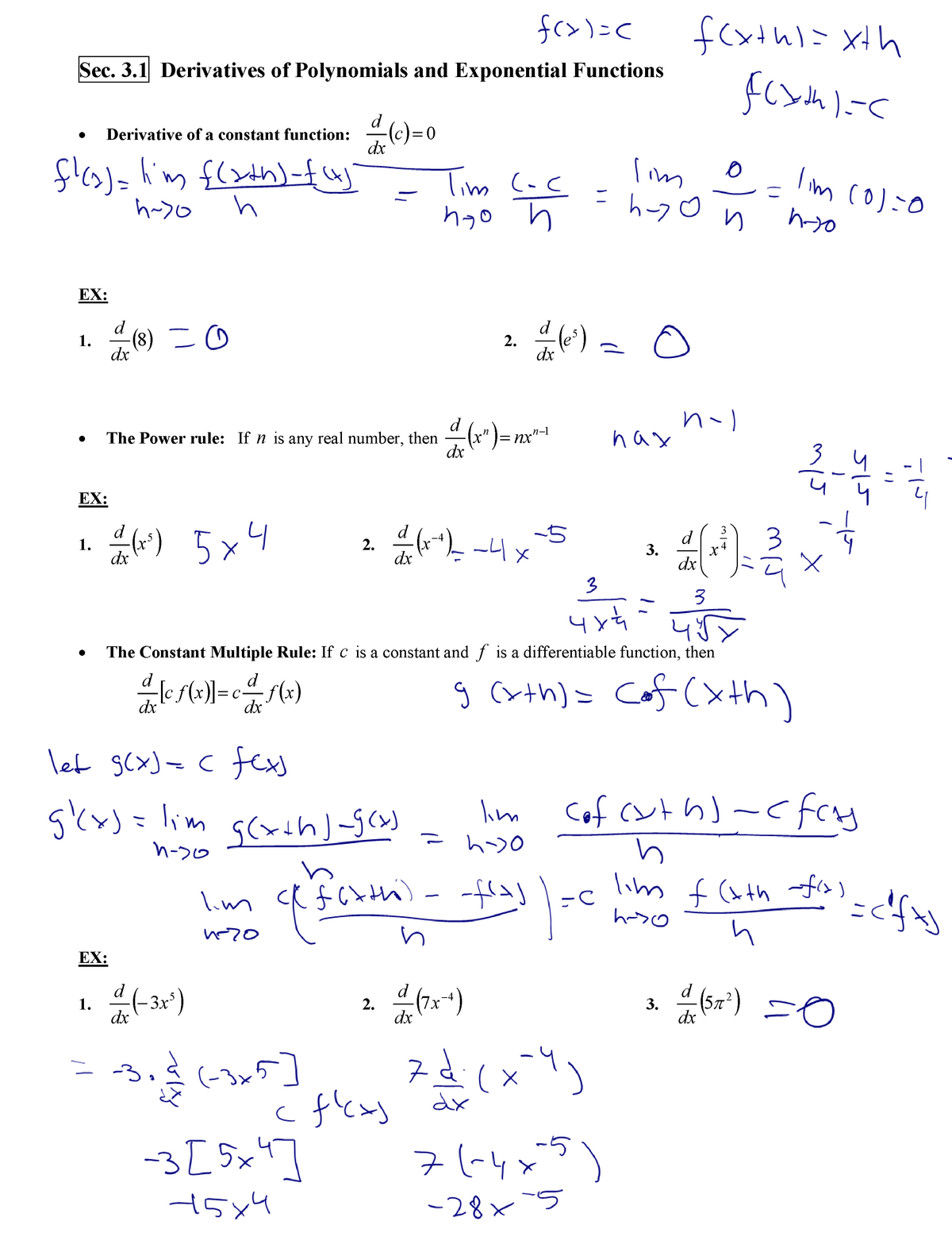 Unit 3 derivative rules of compositesap calculus 2nd edition