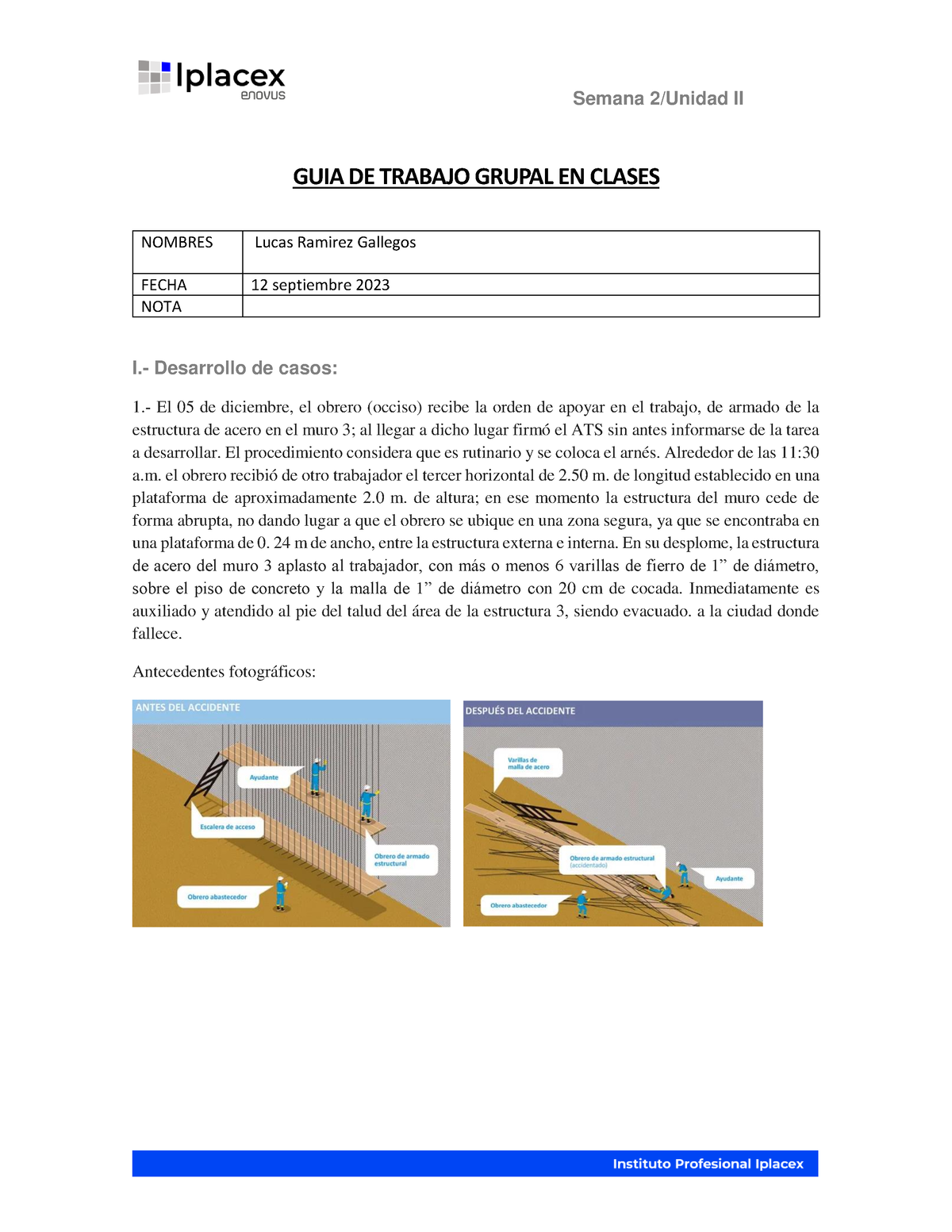 EJ 2 Unidad N°2 - Tareas E Informes Periodo Online - Semana 2/Unidad II ...