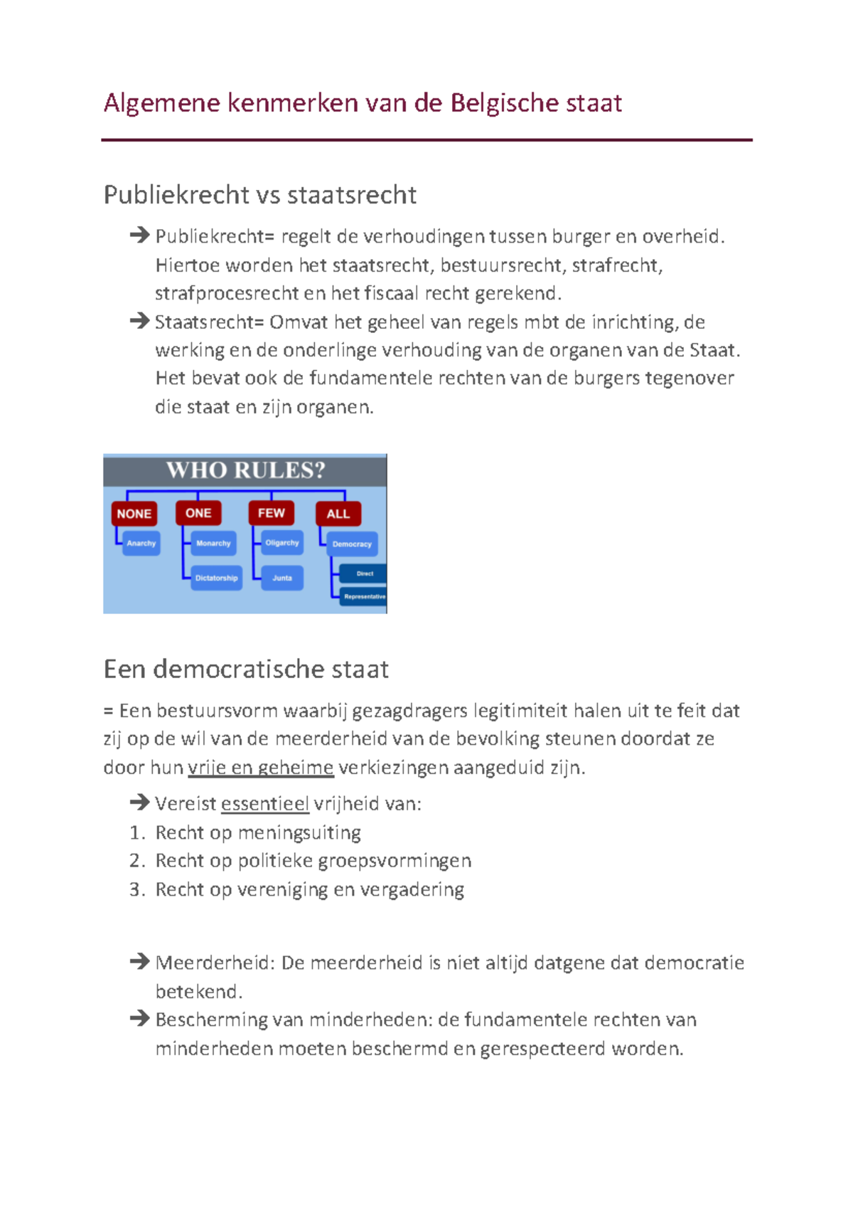 Module 4 Samenvatting - Algemene Kenmerken Van De Belgische Staat ...