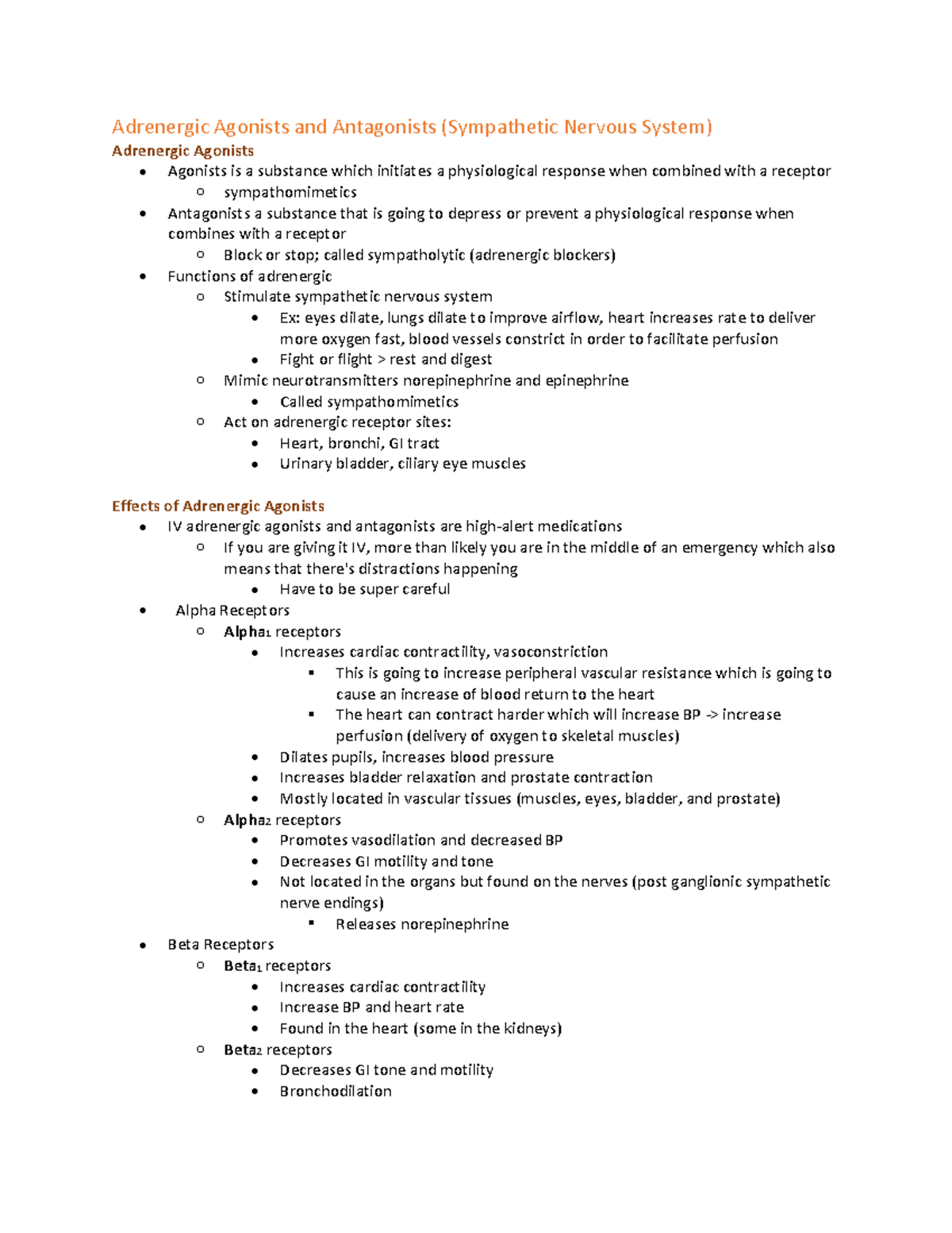 Chapter 15 Adrenergic Agonists And Antagonists Sympathetic Nervous System Adrenergic 3395