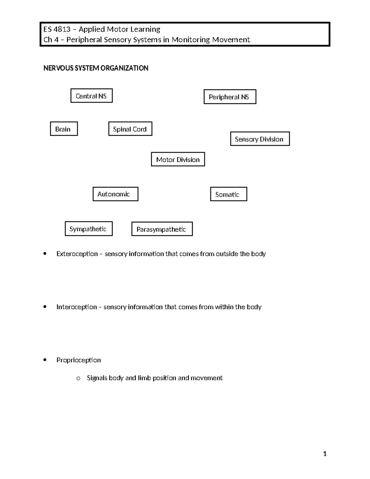 Ch+4+-+Peripheral+Sensory+Systems+in+Monitoring+Movement - Ch 4 ...