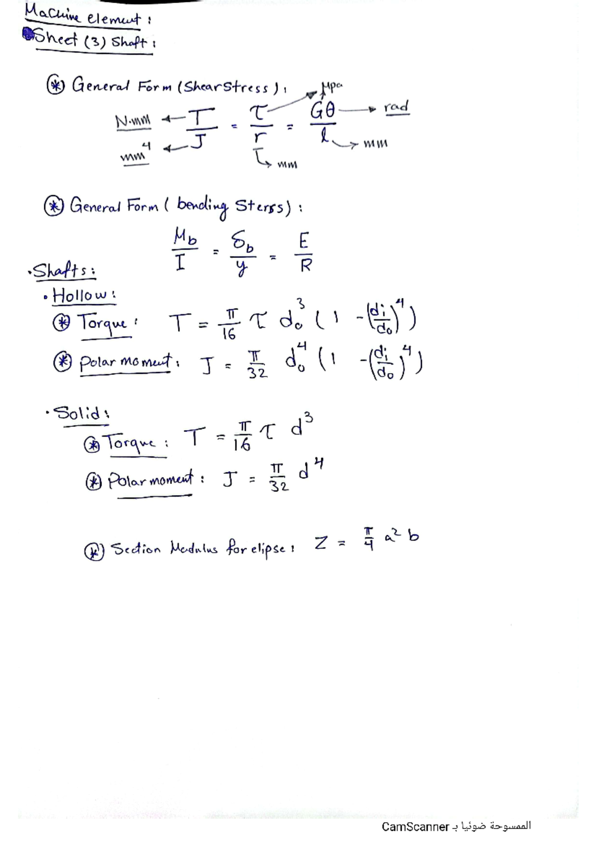 Machine Sheet 3 - Machine Elements Design - Studocu