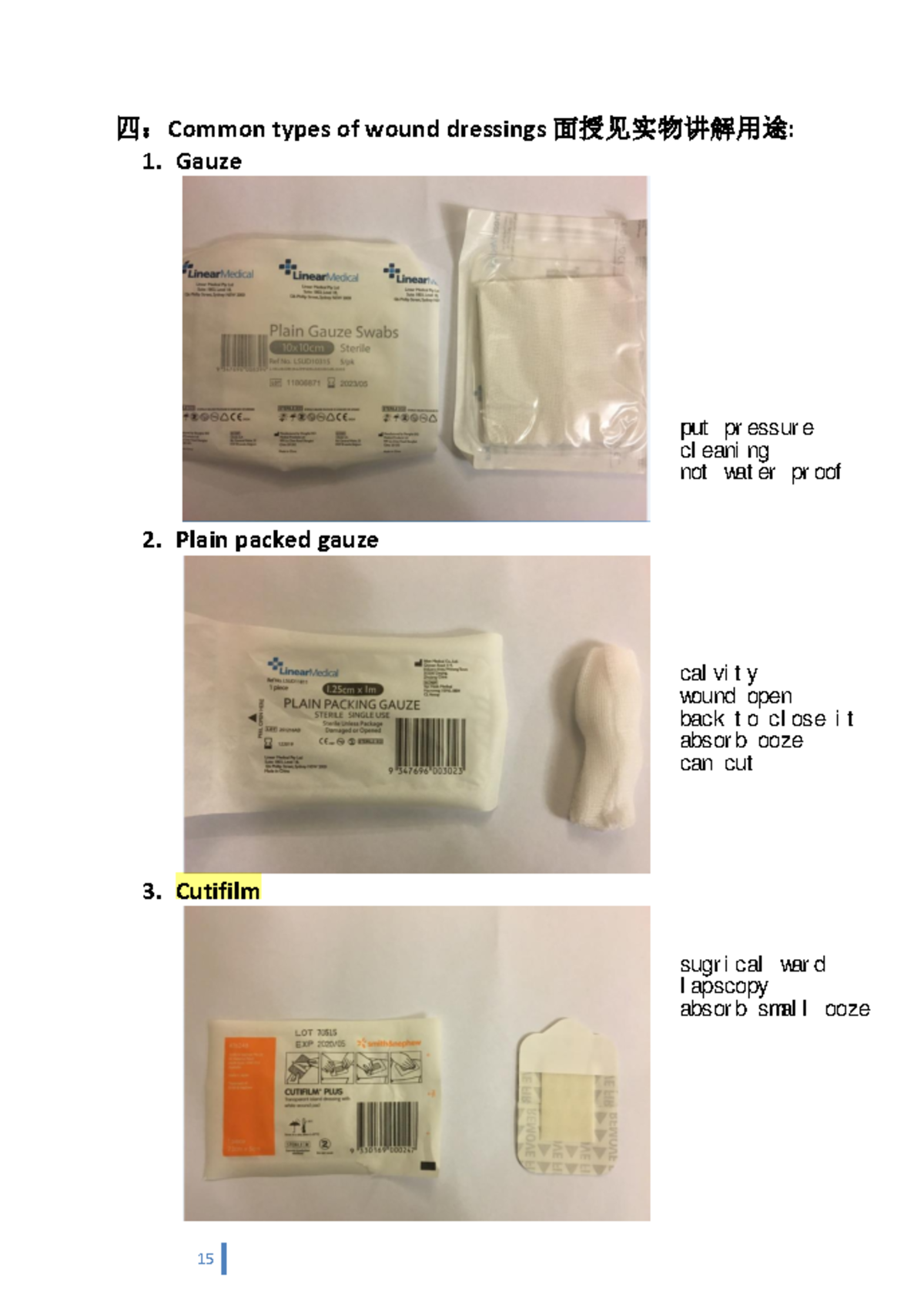 Wound dressing types NURS 2023 types of wound dressings