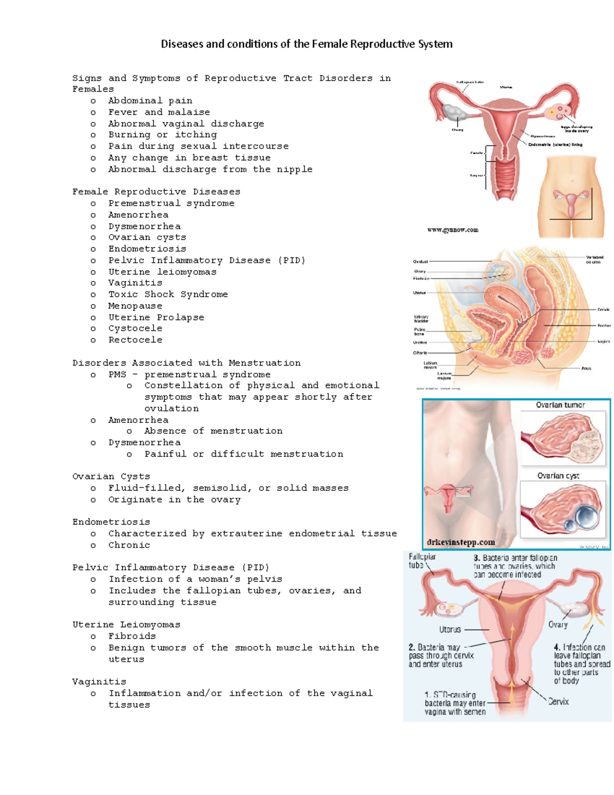 Pathology ch 12 female - El Centro - Rangel - Diseases and conditions ...