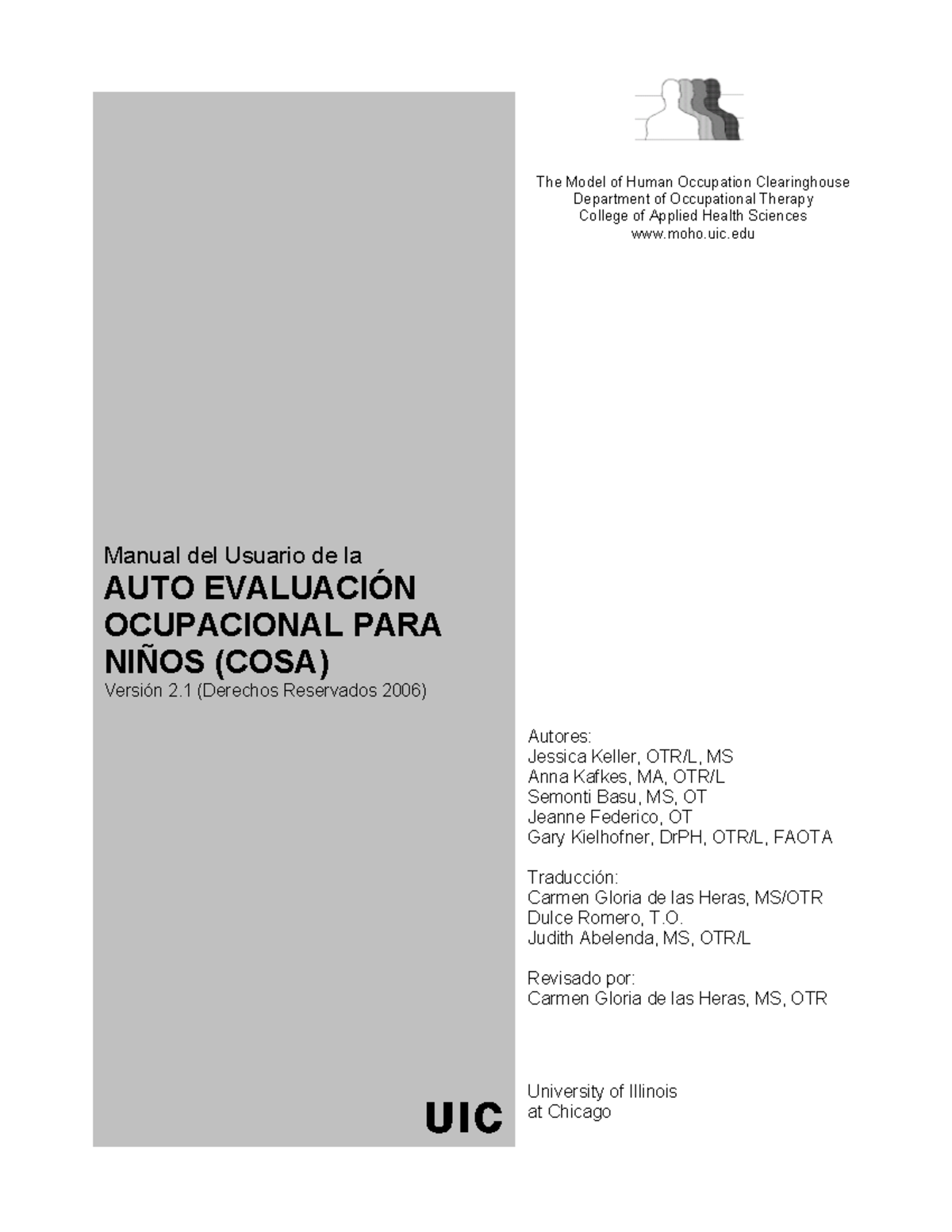 Pauta de Manual COSA - Manual del Usuario de la AUTO EVALUACIÓN ...
