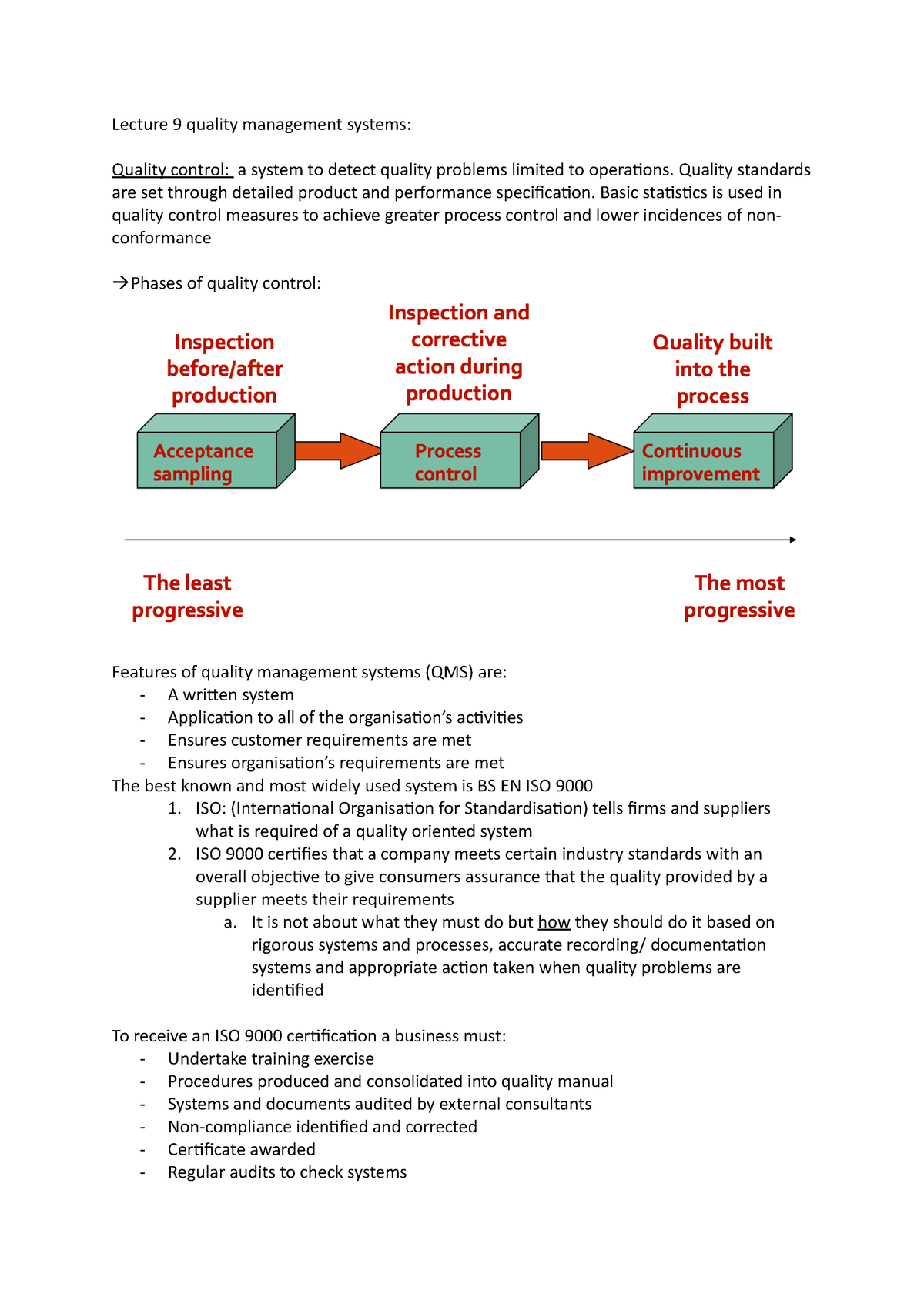 case study quality management system