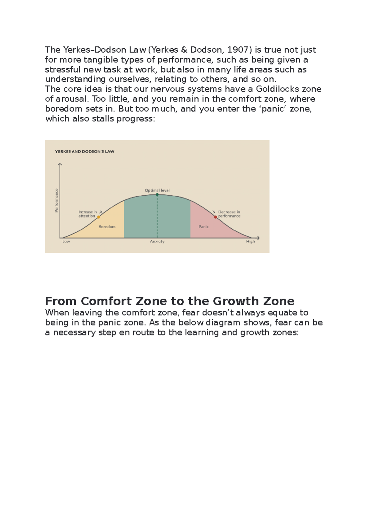 Leadership Theory Week1^M2 - The Yerkes–Dodson Law (Yerkes & Dodson ...