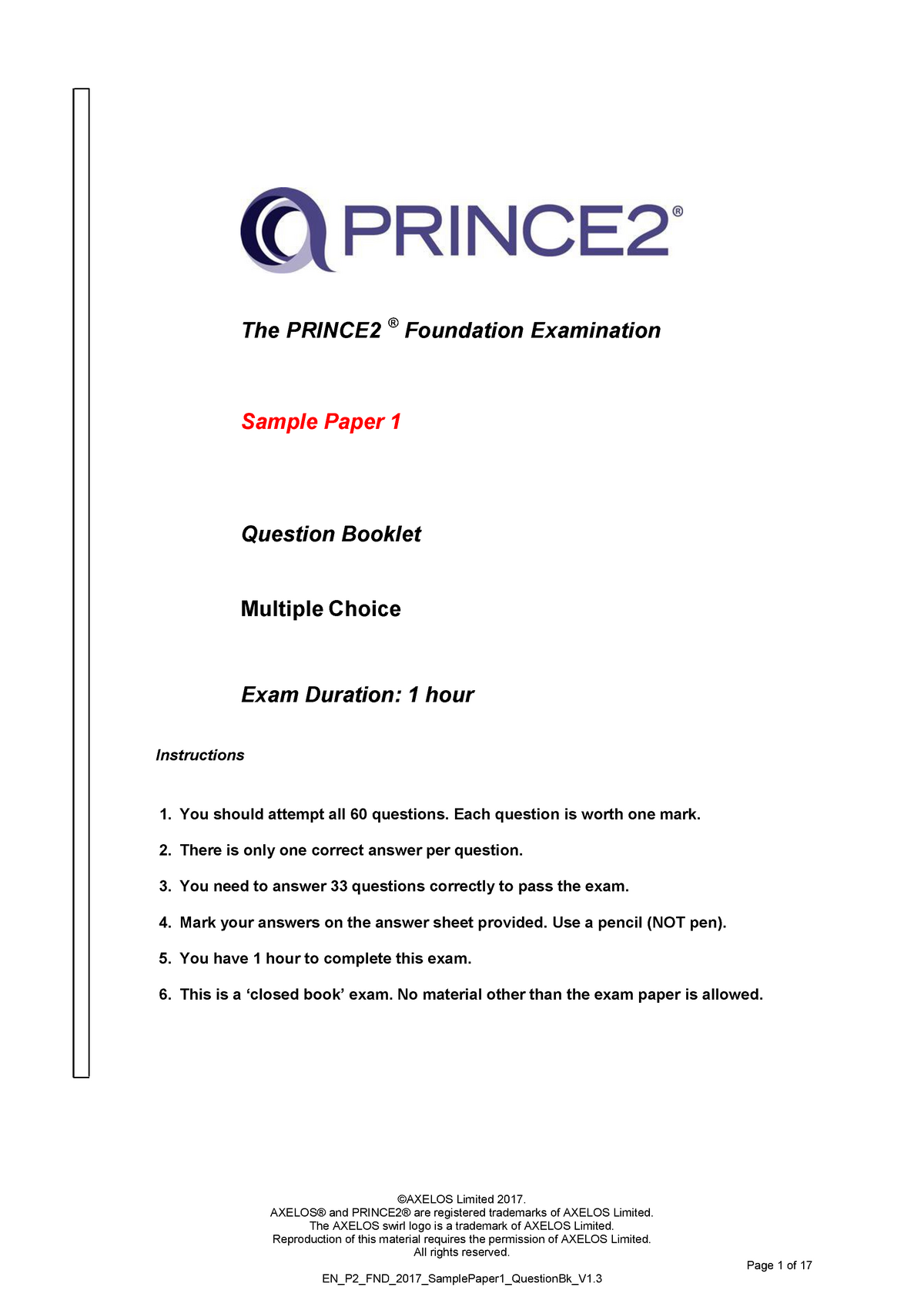 PRINCE2Foundation Vorbereitungsfragen