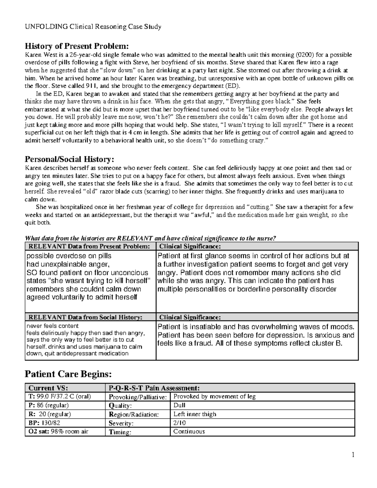 pn bipolar case study quiz