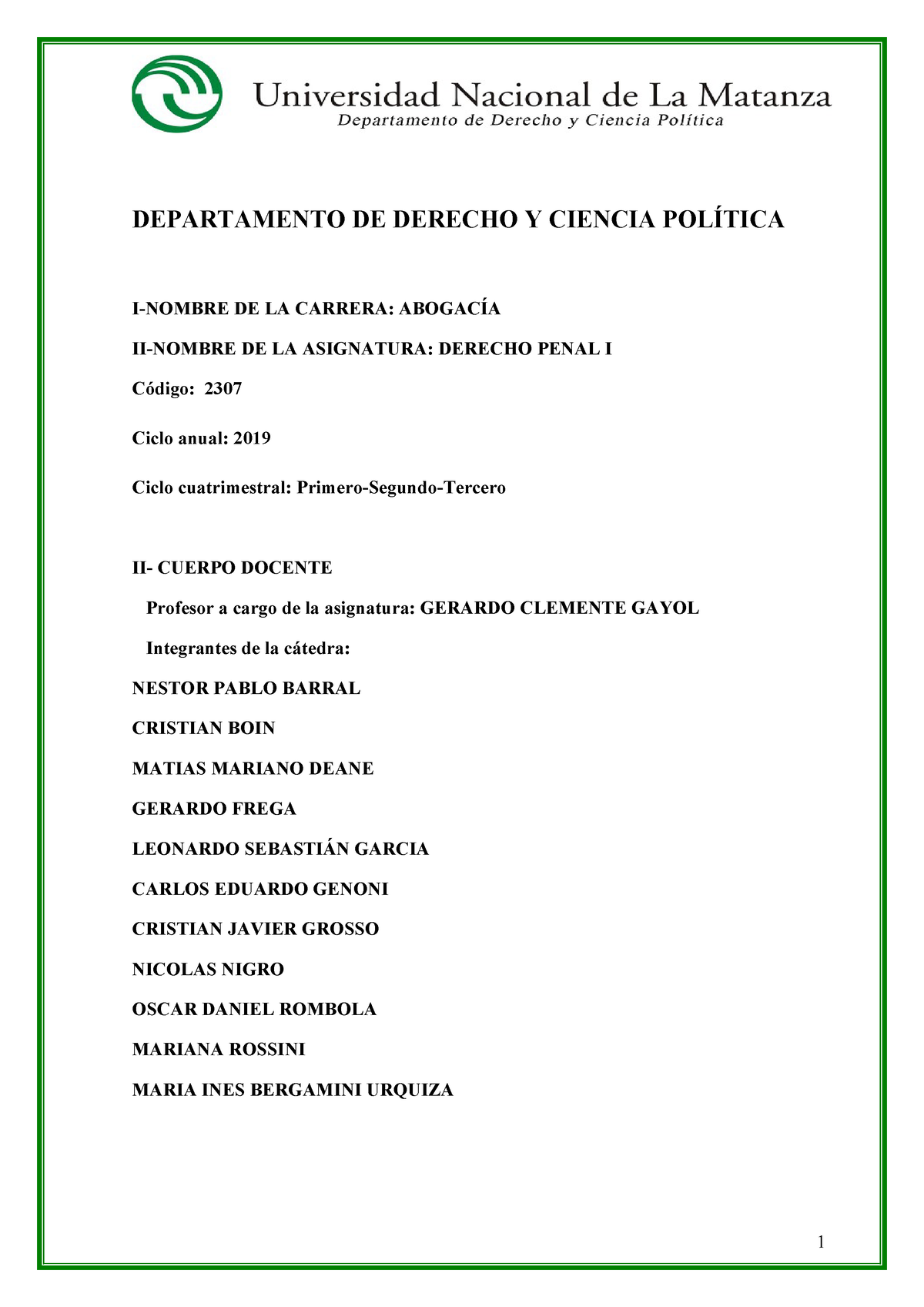 386 Derechopenaligayol - DEPARTAMENTO DE DERECHO Y CIENCIA POLÍTICA I ...