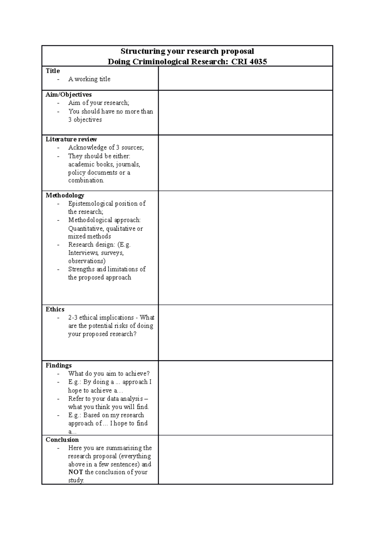 Seminar Task Working Research Proposal Template-2 - Structuring your ...