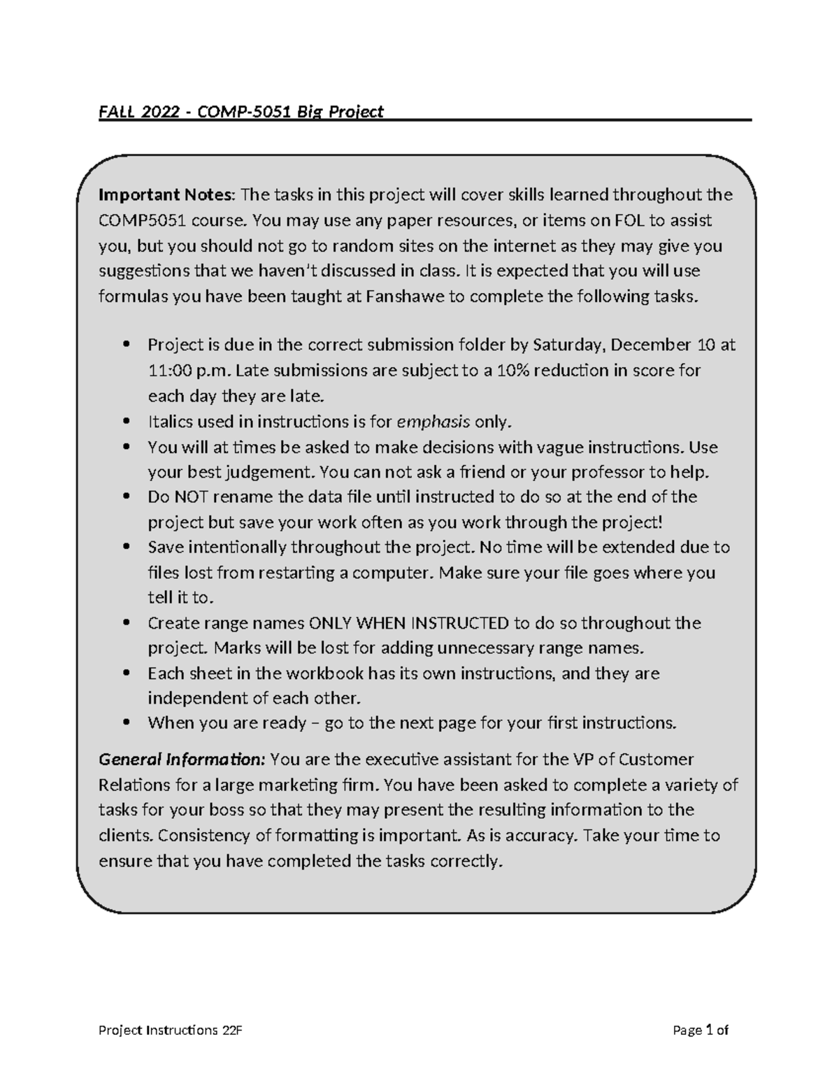Final Project Instructions 22F word - Project Instructions 22F Page 1 ...