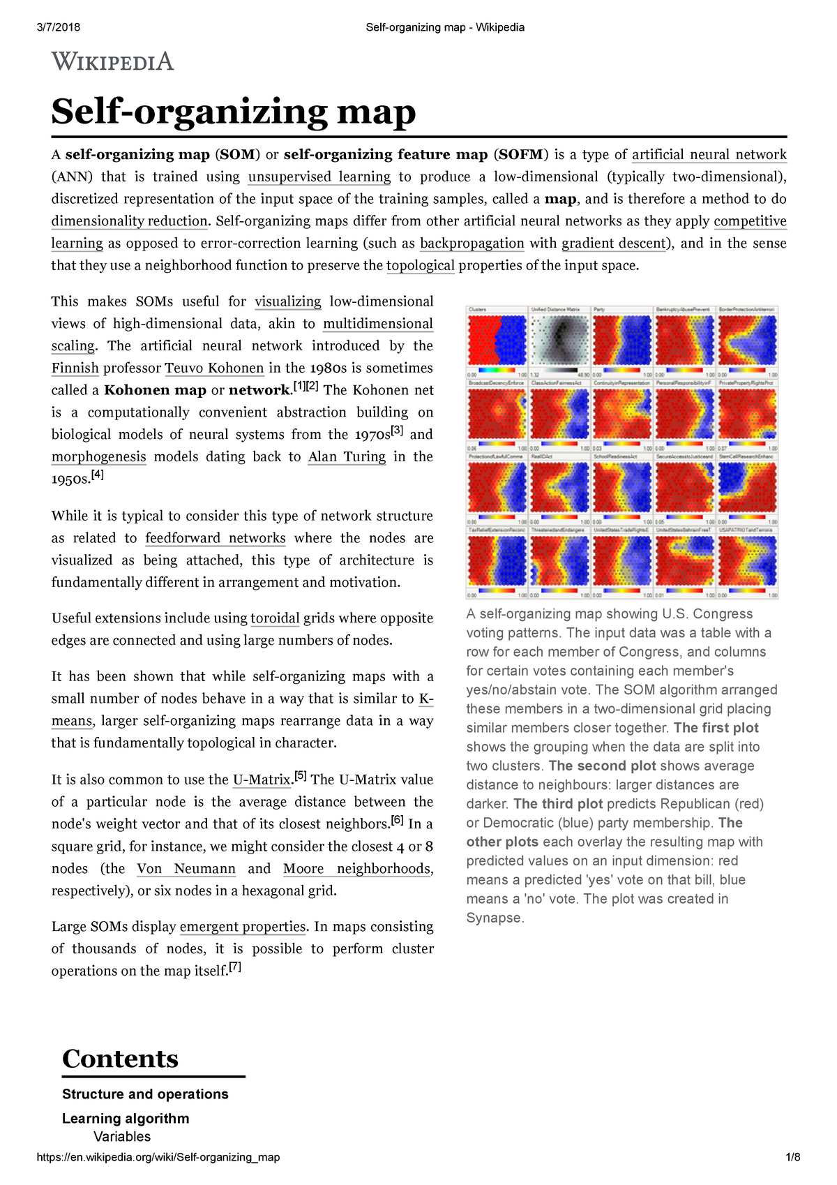 Self-organizing map - Wikipedia - Self-organizing map A self