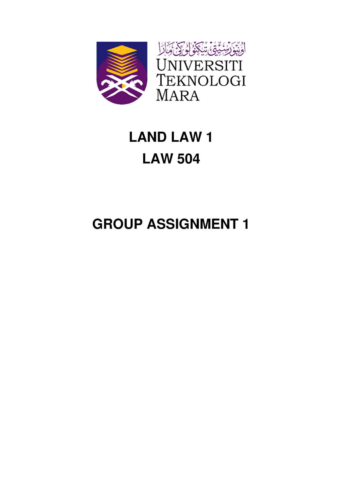 assignment in land law