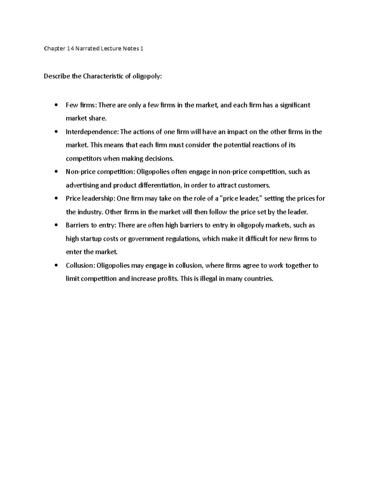 Chapter 14 Narrated Lecture Notes 1 - Chapter 14 Narrated Lecture Notes ...