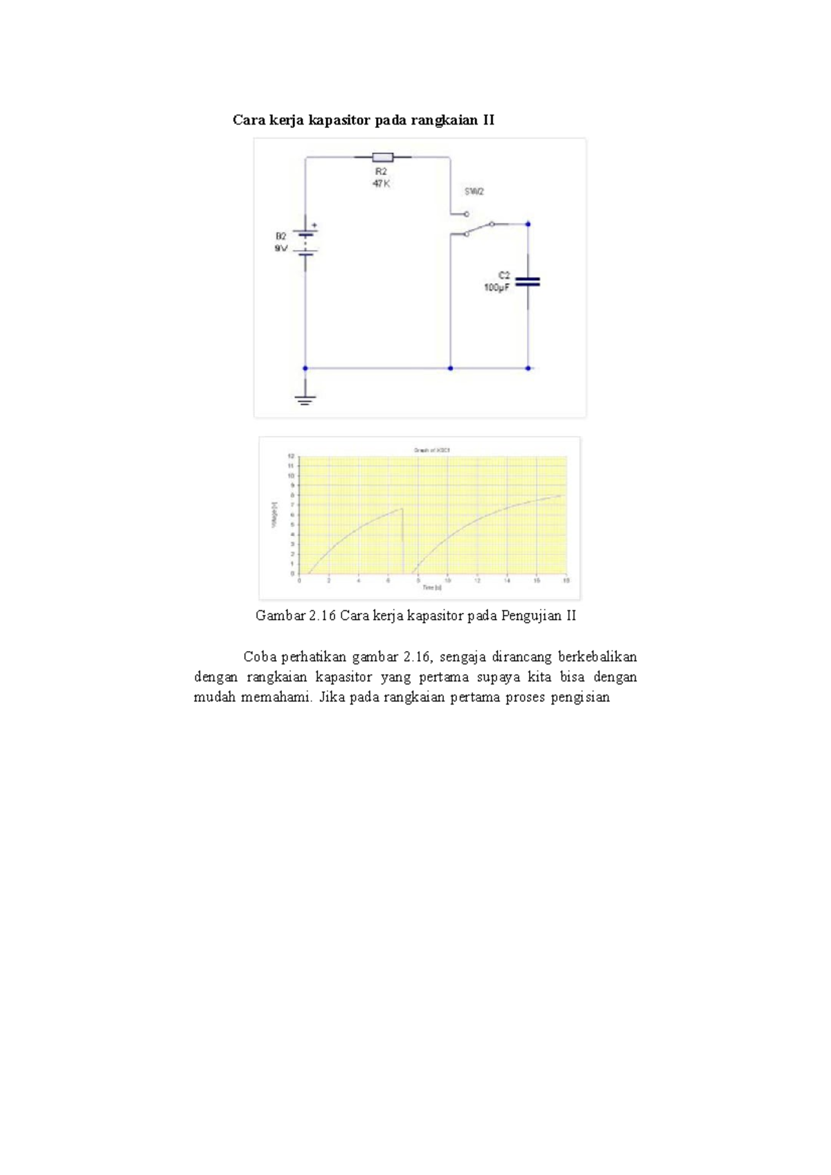 Cara Kerja Kapasitor Pada Rangkaian II - Jika Pada Rangkaian Pertama ...